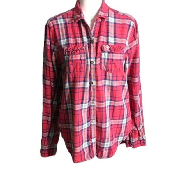Abercrombie & Fitch Tops - Abercrombie & Fitch Plaid Button-Up Shirt Size S - Y2K, Grunge, Casual